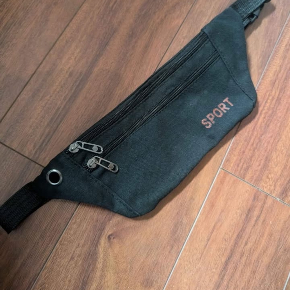 NWOT Sport Black Men's Waist Bag